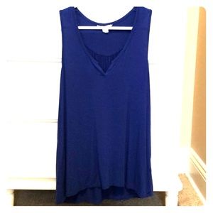 Lands End royal blue sleeveless shirt